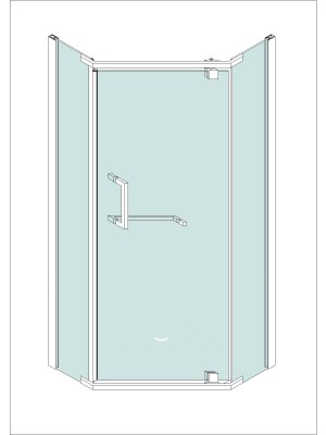 Frameless shower enclosures - A1911. Frameless shower enclosures (A1911)